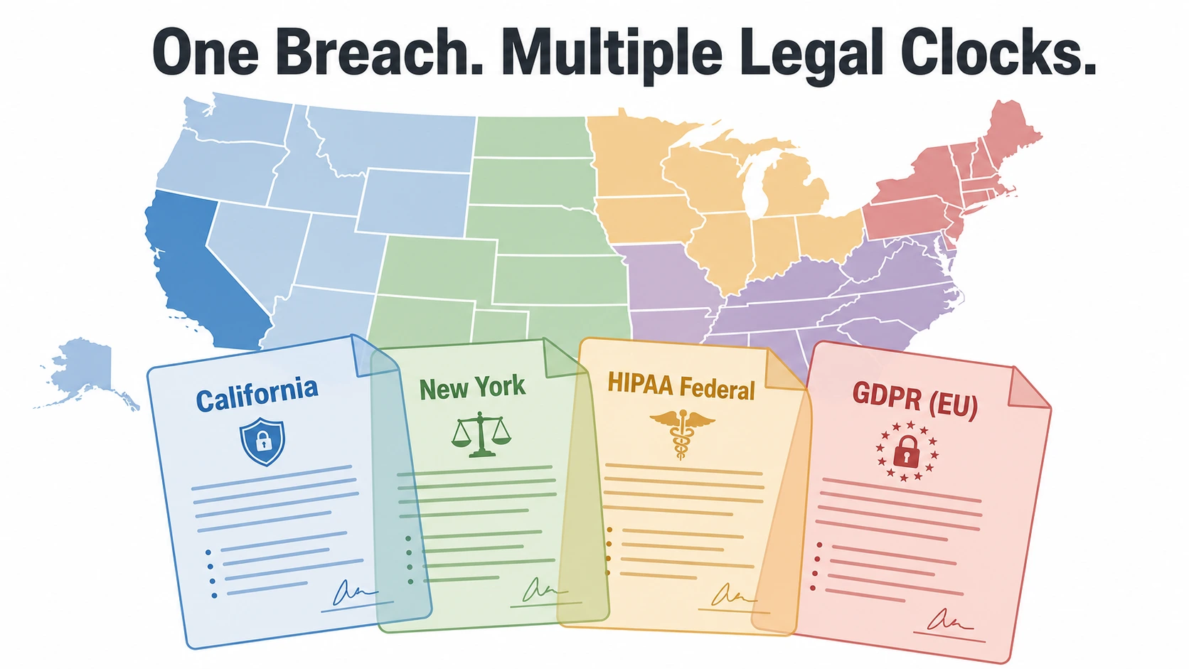 Map with different breach definitions