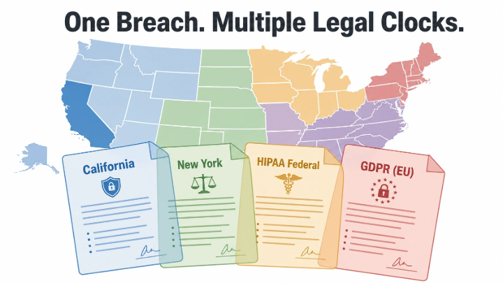 Map with different breach definitions